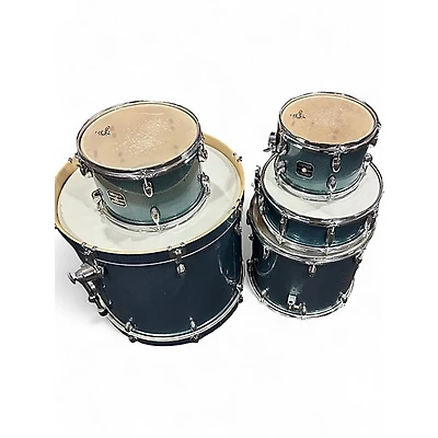 Used Gretsch Drums 5 Piece Energy Blue Sparkle Drum Kit