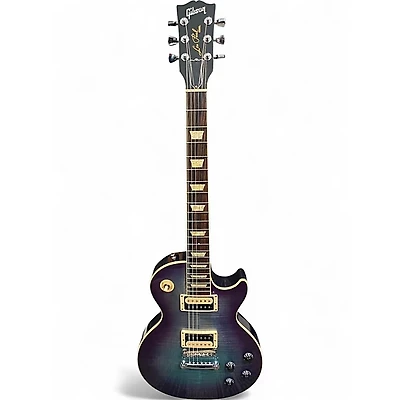 Used Gibson Les Paul Traditional Pro V Flame Top Blueberry Burst Solid Body Electric Guitar