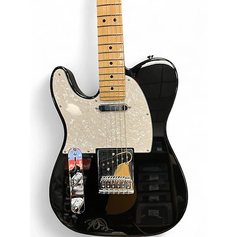 Used Fender Player Telecaster Black Solid Body Electric Guitar