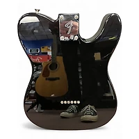 Used Fender Player Telecaster Black Solid Body Electric Guitar