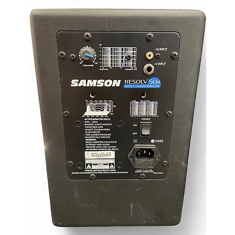 Used Samson Resolv 50A Pair Powered Monitor