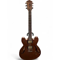 Used Washburn HB32DM Natural Hollow Body Electric Guitar