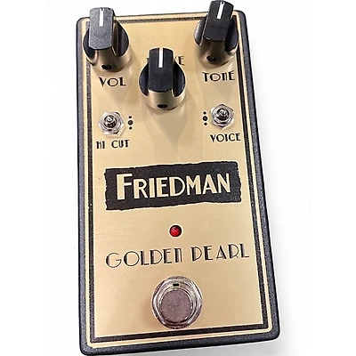 Used Friedman Golden Pearl Overdrive Effect Pedal