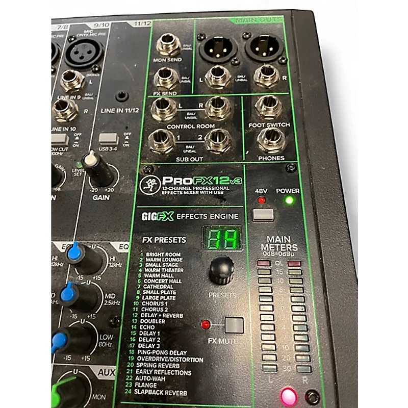Used Mackie PROFX12V3 Unpowered Mixer