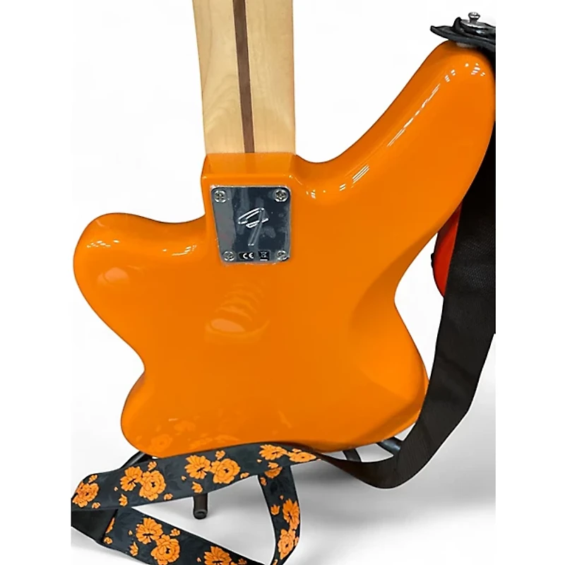 Used Fender Jaguar Bass Orange Electric Bass Guitar