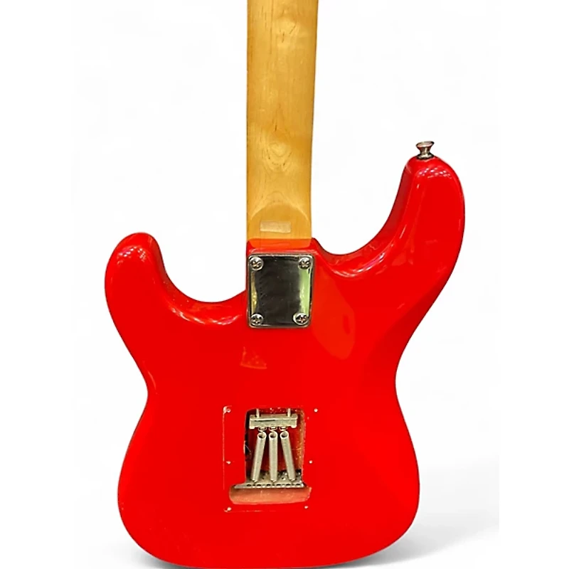 Used Hondo Stratocaster Copy Candy Apple Red Solid Body Electric Guitar