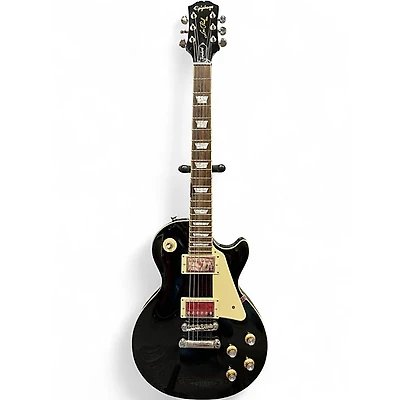 Used Epiphone Les Paul Standard Ebony Solid Body Electric Guitar