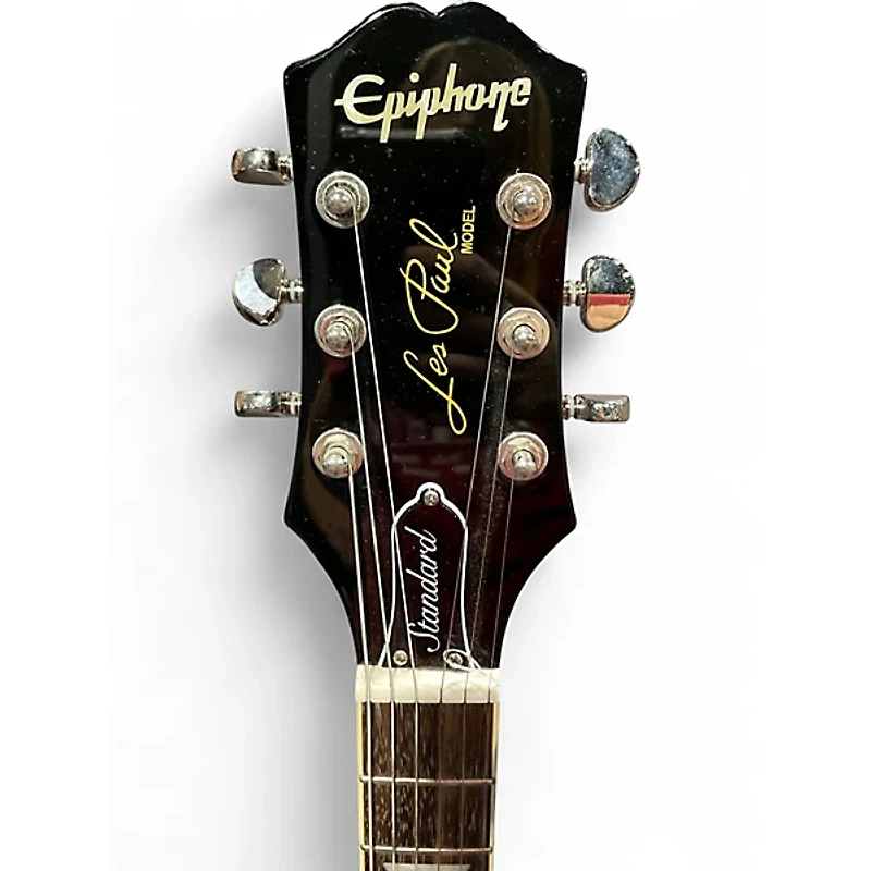 Used Epiphone Les Paul Standard Ebony Solid Body Electric Guitar