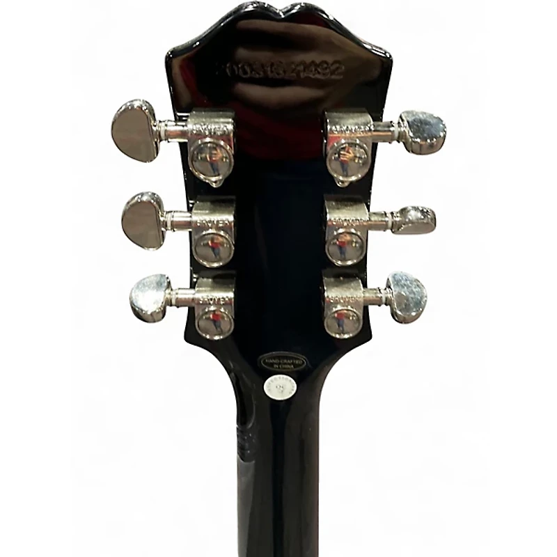 Used Epiphone Les Paul Standard Ebony Solid Body Electric Guitar