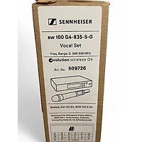 Used Sennheiser EW 100 G4-835-S Wireless Handheld Microphone System Band G Handheld Wireless System
