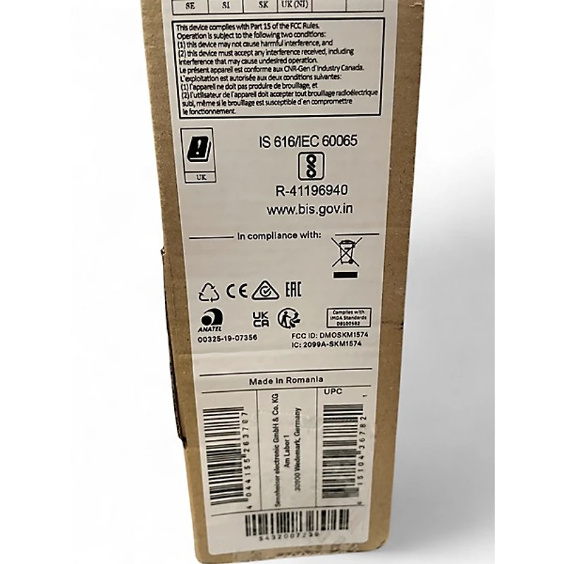 Used Sennheiser EW 100 G4-835-S Wireless Handheld Microphone System Band G Handheld Wireless System