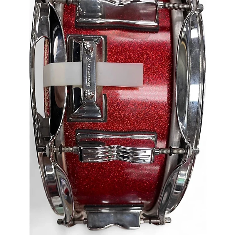 Used Ludwig 4 Piece CLASSIC MAPLE RED SPARKLE Drum Kit