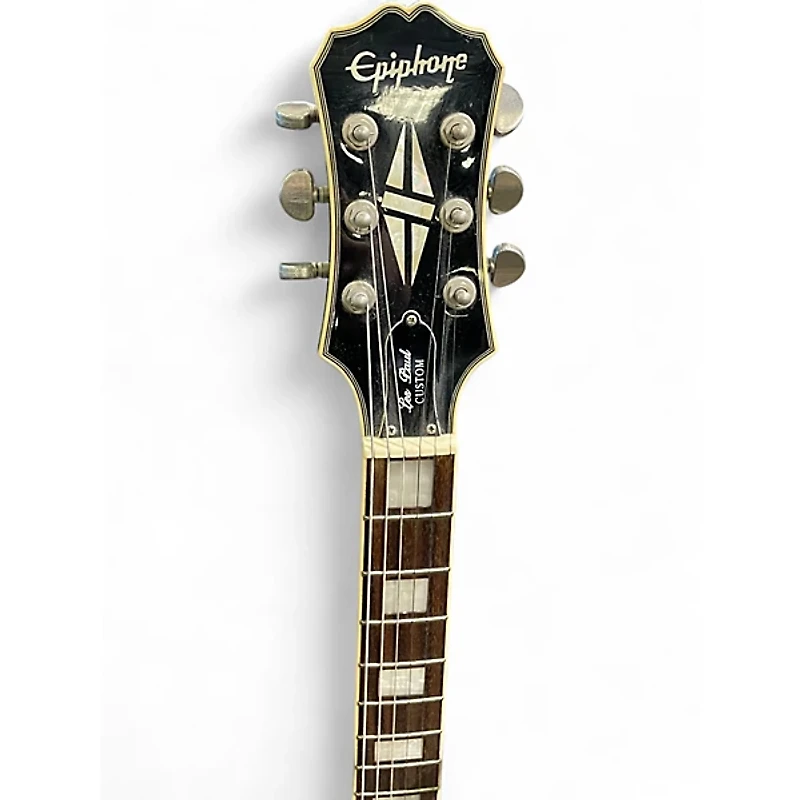 Used Epiphone Les Paul Custom Silverburst Solid Body Electric Guitar