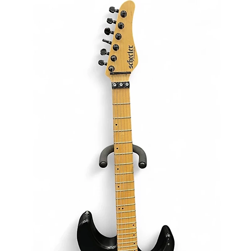 Used Schecter Guitar Research Sun Valley Super Shredder FRS Satin Black Solid Body Electric Guitar