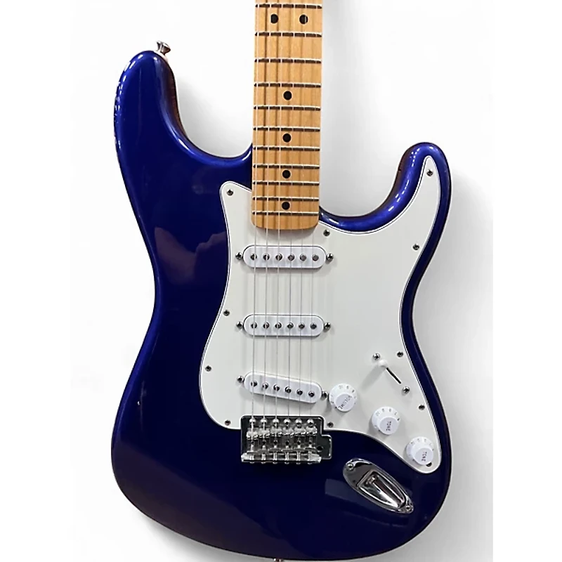 Used Fender Standard Stratocaster Blue Solid Body Electric Guitar