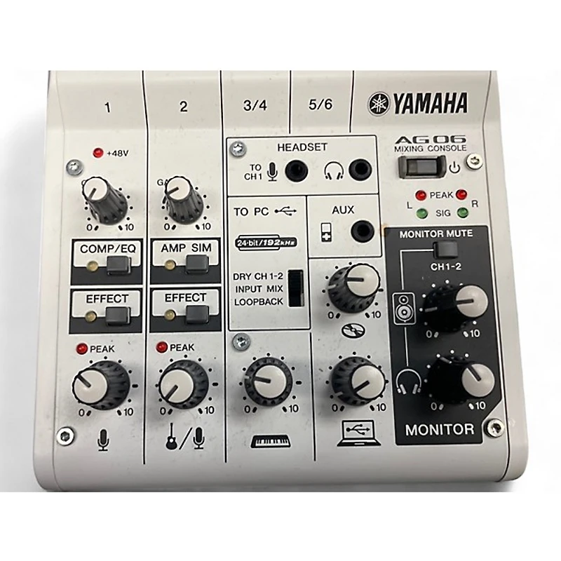 Used Yamaha ag06 Unpowered Mixer