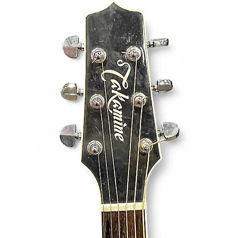 Used Takamine EF341SC Left Handed Black Acoustic Electric Guitar