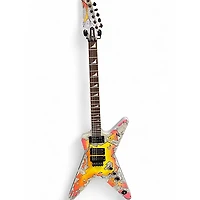 Used Dean Dimebag Concrete Sledge ML Custom Graphic Solid Body Electric Guitar