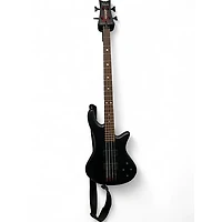 Used Schecter Guitar Research Stiletto Custom 4 String Black Electric Bass Guitar