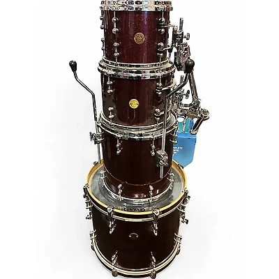 Used Gretsch Drums 4 Piece New Classic Maple Red Sparkle Drum Kit
