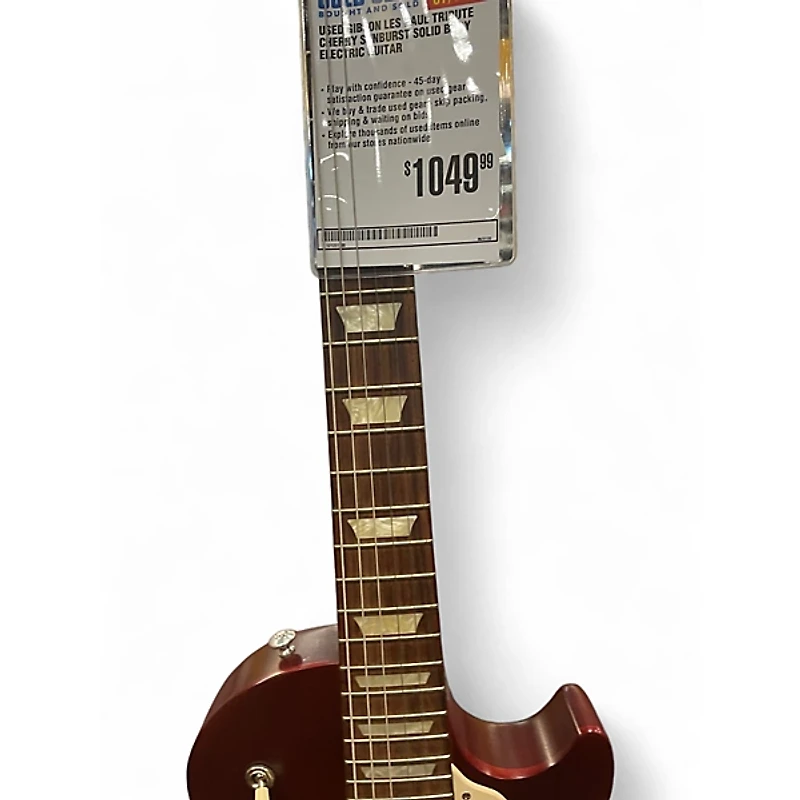 Used Gibson Les Paul Tribute Cherry Sunburst Solid Body Electric Guitar