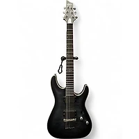 Used Schecter Guitar Research C1 Platinum Translucent Black Solid Body Electric Guitar