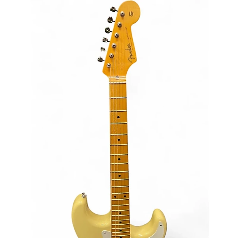 Used Fender ERIC JOHNSON THINLINE STRATOCASTER  Alpine White Hollow Body Electric Guitar