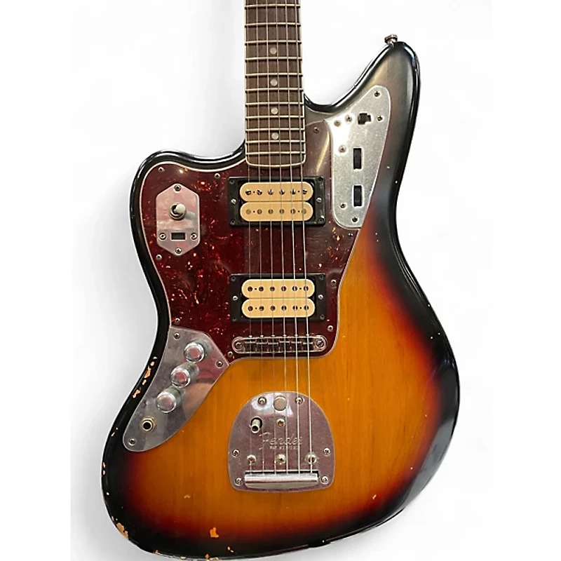 Used Fender Kurt Cobain Signature Jaguar Road Worn Sunburst Electric Guitar