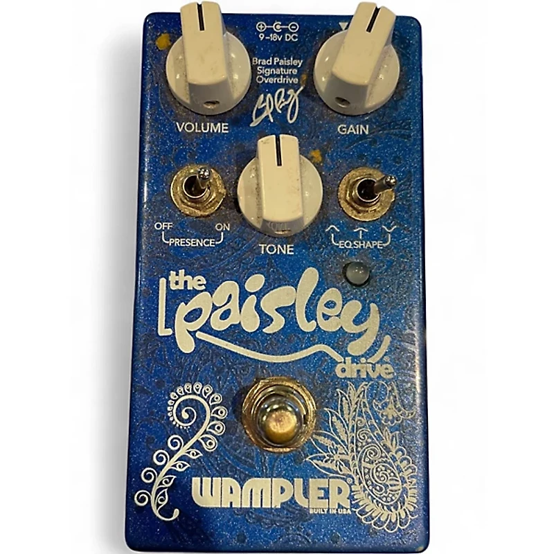 Used Wampler Brad Paisley Signature Overdrive Effect Pedal