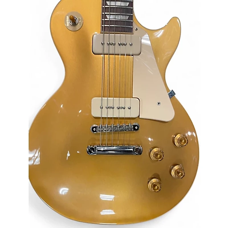 Used Gibson Les Paul Standard Gold Top Solid Body Electric Guitar