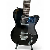 Used Silvertone St Style Black Solid Body Electric Guitar