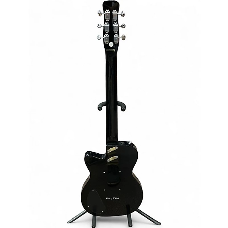 Used Silvertone St Style Black Solid Body Electric Guitar