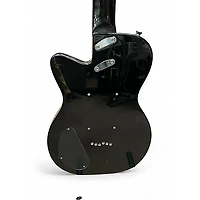 Used Silvertone St Style Black Solid Body Electric Guitar