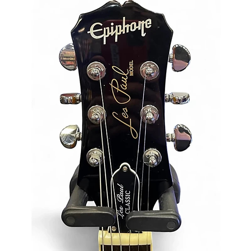 Used Epiphone Les Paul Classic Amber Solid Body Electric Guitar