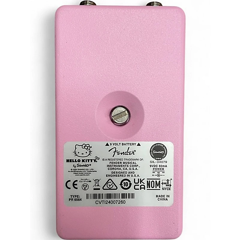 Used Fender Hello Kitty Fuzz Effect Pedal
