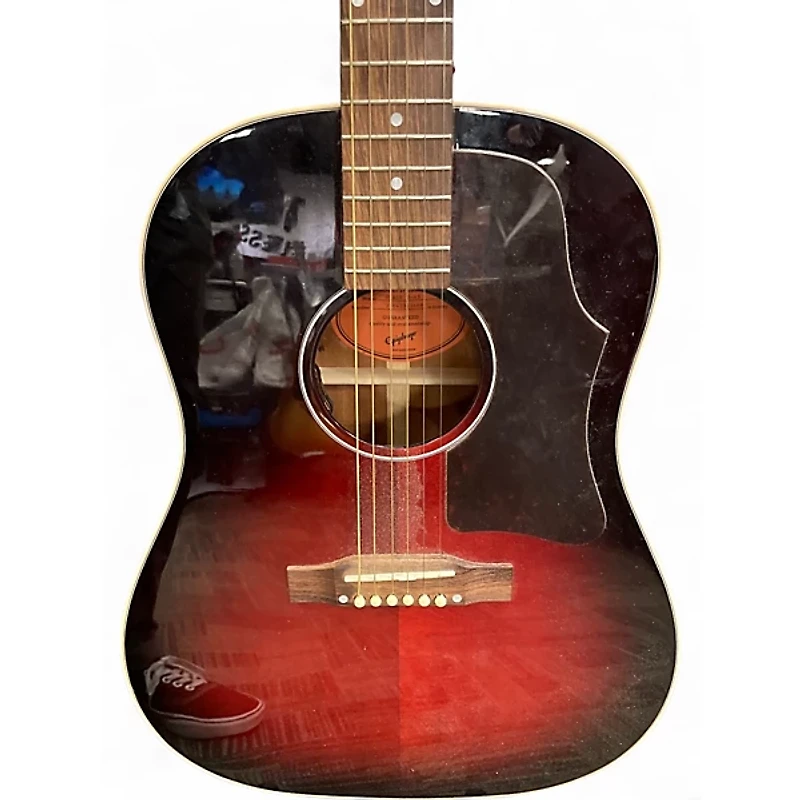 Used Epiphone Slash J45 Vermillion Burst Acoustic Electric Guitar