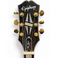 Used Epiphone Les Paul Custom Blackback Antique Ivory Solid Body Electric Guitar