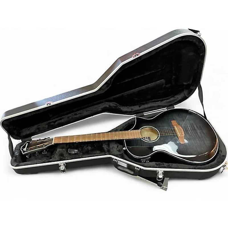 Used Ibanez aewC400-TKS Black Acoustic Electric Guitar