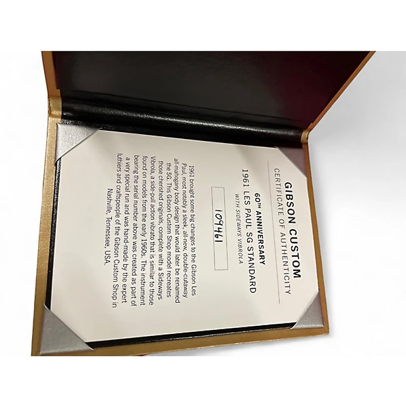 Used Gibson Les Paul SG Standard 60th Anniversary Cherry Solid Body Electric Guitar