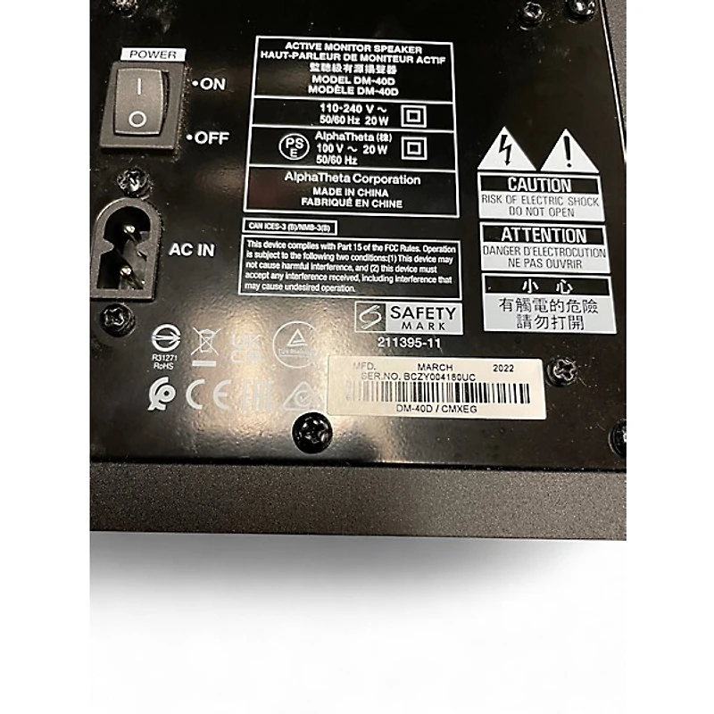 Used Pioneer DJ DM40D  Powered Monitor