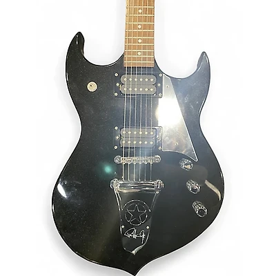 Used Silvertone Paul Stanley PSSN1 Black Solid Body Electric Guitar