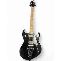 Used Silvertone Paul Stanley PSSN1 Black Solid Body Electric Guitar
