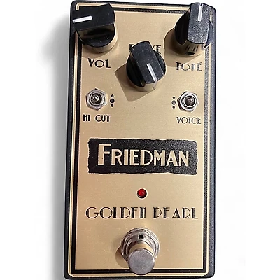Used Friedman Golden Pearl Overdrive Effect Pedal