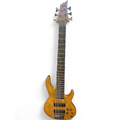 Used ESP LTD B206SM 6 String Natural Electric Bass Guitar