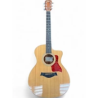 Used Taylor 214CE Deluxe Natural Acoustic Electric Guitar