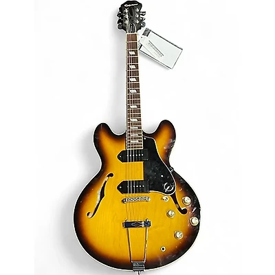 Used Epiphone Elitist 1965 Casino Vintage Sunburst Hollow Body Electric Guitar