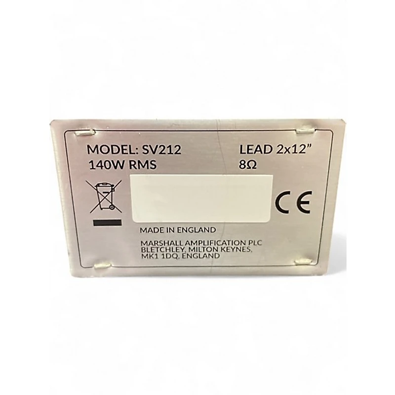 Used Marshall SV212 140W 2X12 Guitar Cabinet