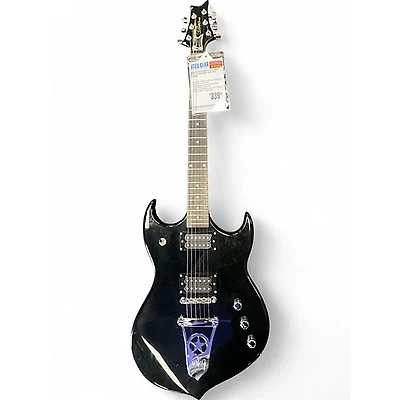 Used Silvertone PAUL STANLEY Black Solid Body Electric Guitar