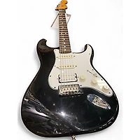 Used Fender Lone Star Stratocaster Black Solid Body Electric Guitar