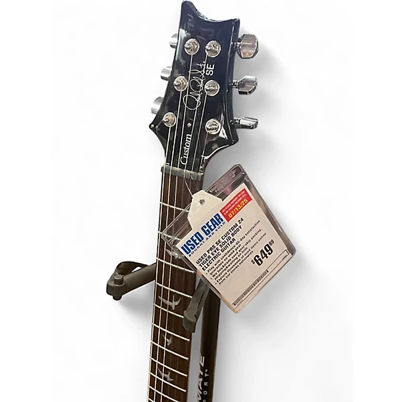 Used PRS SE Custom 24 Tiger Eye Solid Body Electric Guitar